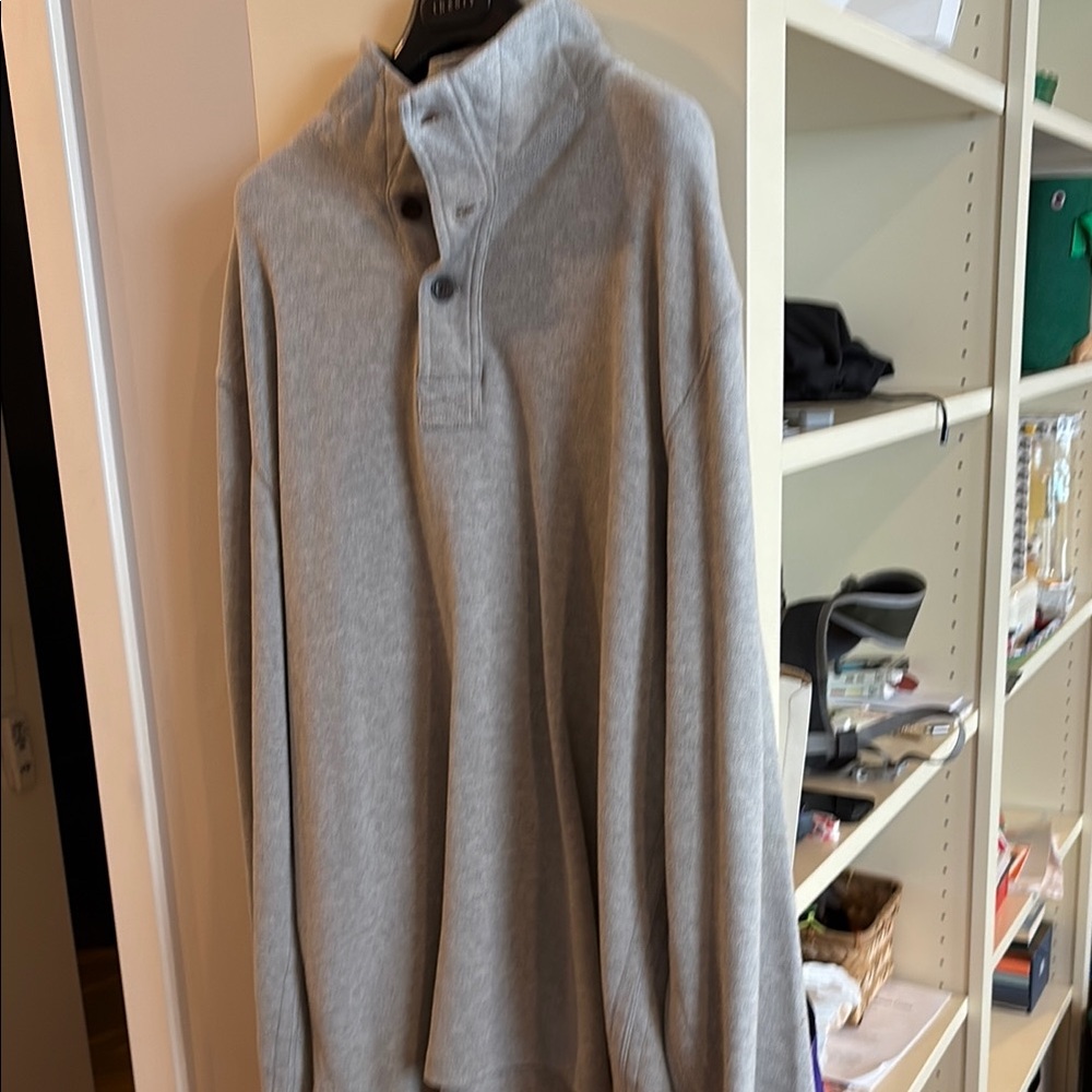 Surfside Supply Heather Gray Button-Up Jacket